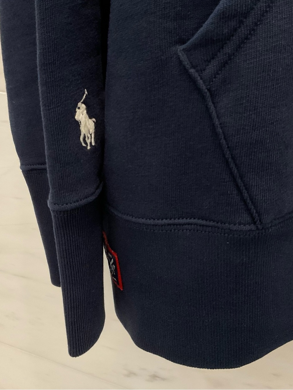 POLO Ralph Lauren Navy Blue NEW YORK YANKEES Logo Hoodie Sweatshirt 3XL T62 - Picture 5 of 16